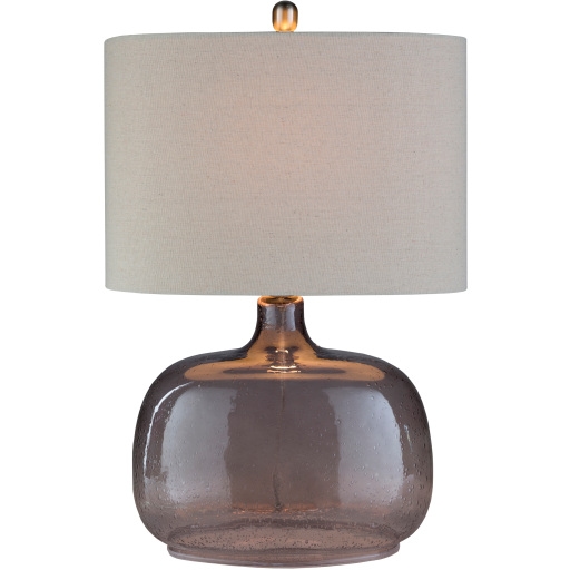 Bubble Clear Smoke Coastal Table Lamp