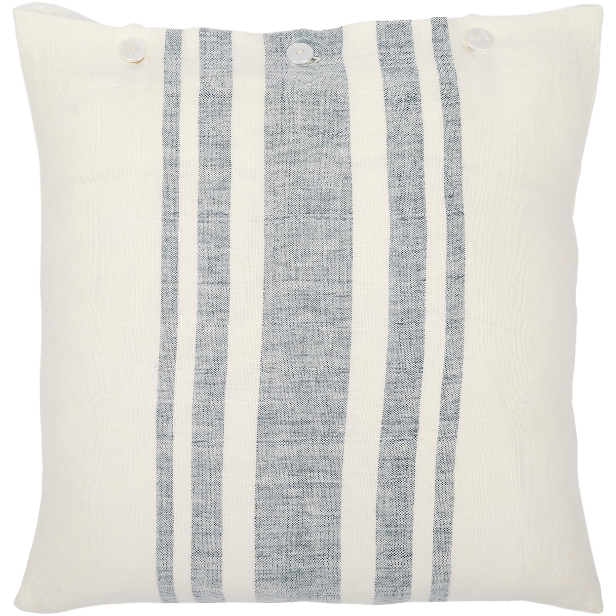 Surya Rugs Linen Stripe Buttoned Pillow Kit