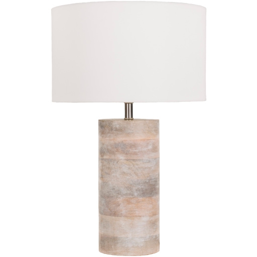 Natural Finish Contemporary Table Lamp