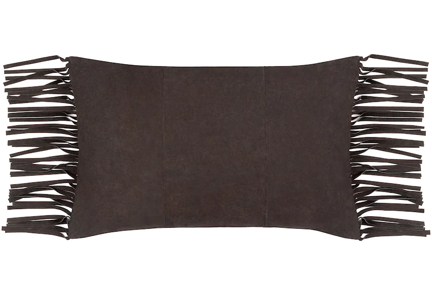 Suede Fringe Pillow Kit by Surya Rugs at Lagniappe Home Store