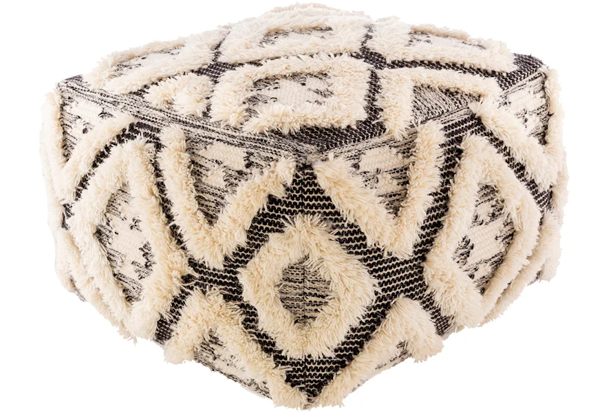 Apache Pouf by Surya Rugs at Dream Home Interiors
