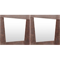 Rendezvous RVZ-002 19"H x 19"W x 0.8"D, 19"H x 19"W x 0.8"D Mirror