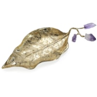 Budding Amethyst Leaf Tray I