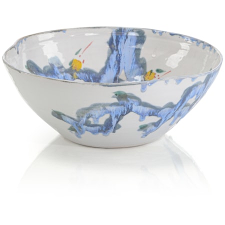 Azure Inkspill Bowl