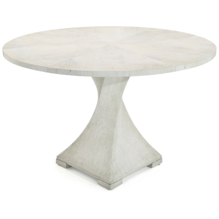 Modern 48" Round Pedestal Dining Table