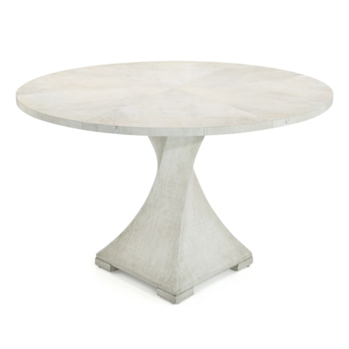Lavertezzo Modern 48" Round Pedestal Dining Table