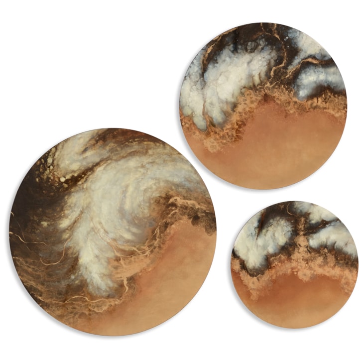 John-Richard Mirrors & Wall Decor Jovian Tempest Wall Art (Set of 3)