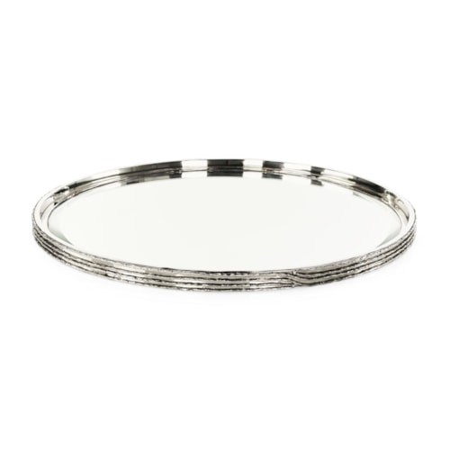 Ringed Tray, Large Nickel