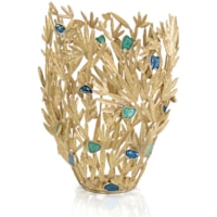 Embellished Frond Vase