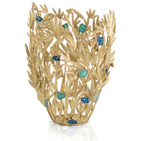 Embellished Frond Vase