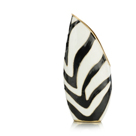 Origo Vase, Small Black and White