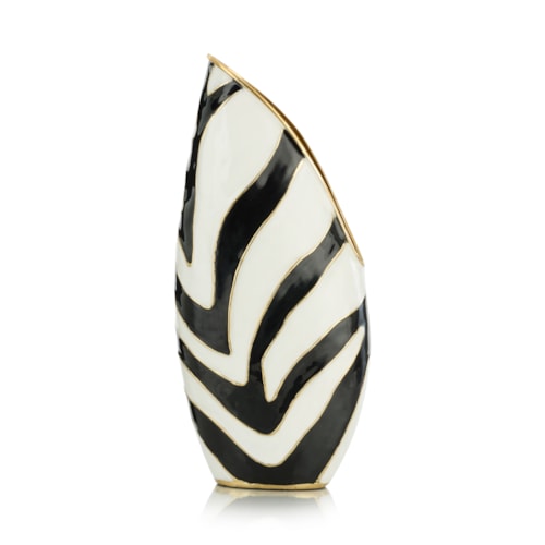 Origo Vase, Small Black and White