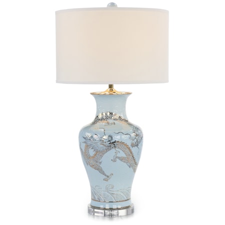 Dueling Dragons Table Lamp