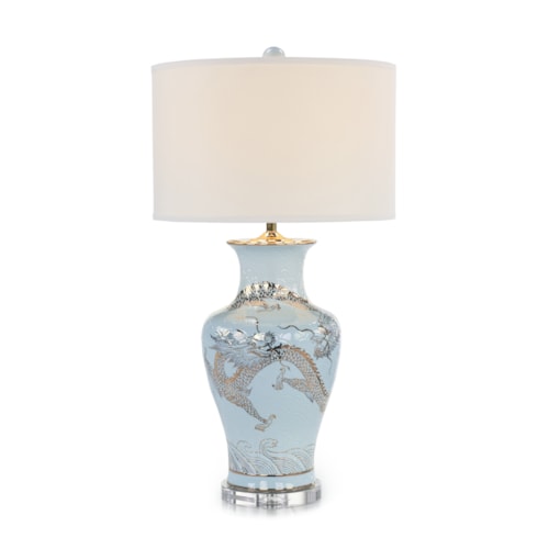 Dueling Dragons Table Lamp