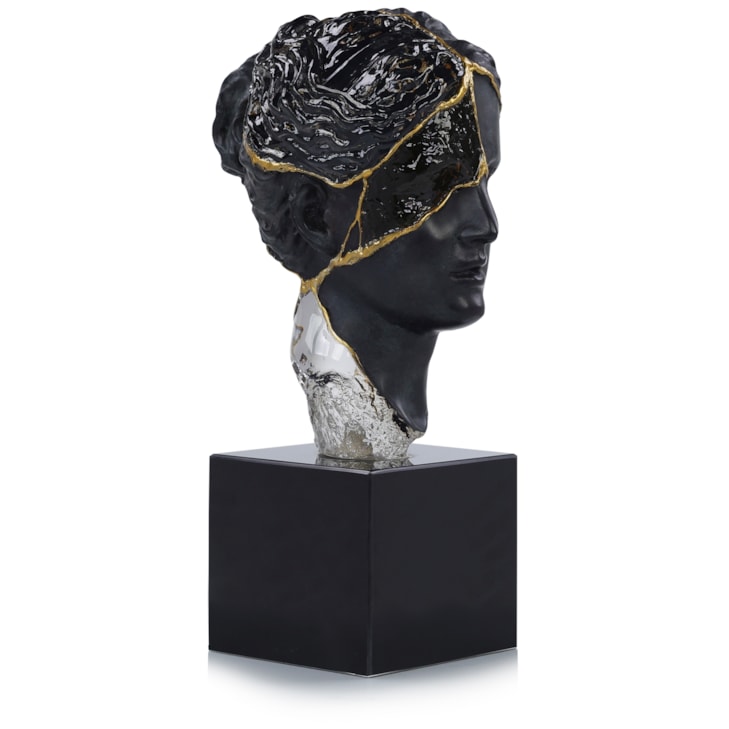 John-Richard Accessories & Botanicals Fragmented Bust on Marble Base