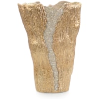 Cascade Vase, Small Brass