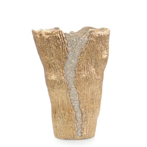 Cascade Vase, Small Brass