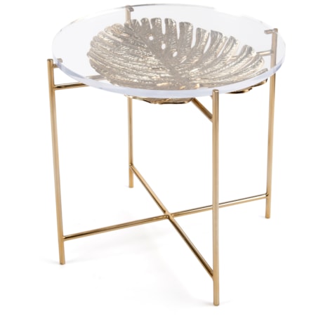 Modern Palm Side Table