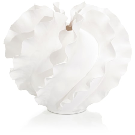 Flirren Vase, Small White