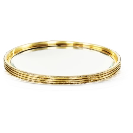 Ringed Tray, Small Brass