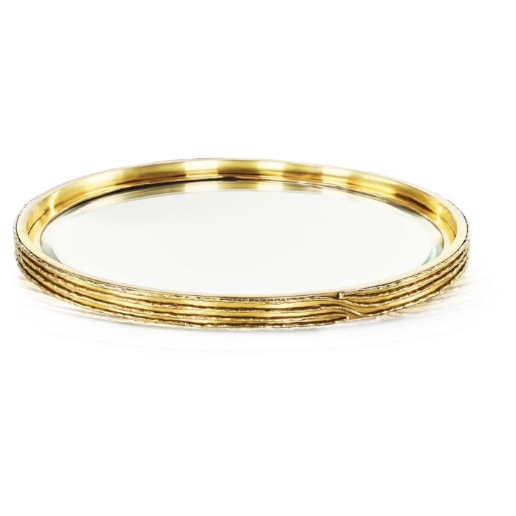 John-Richard Accessories & Botanicals Ringed Tray, Small Brass