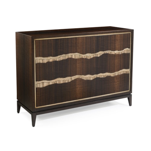 Creekside Modern Rustic 3-Drawer Accent Chest with Push-to-Open Drawers
