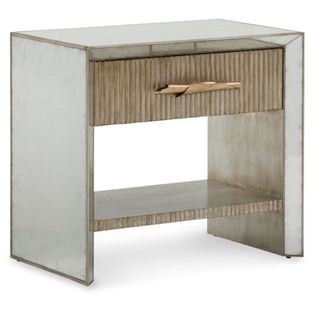 Moon Shadow Single-Drawer Nightstand