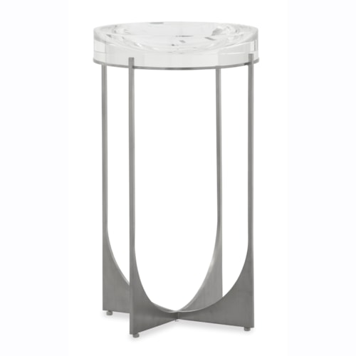 Svelte Modern Silver Stainless Steel Martini Table I