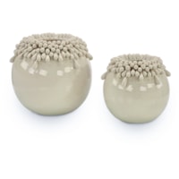 Brigid Vases, Set of 2 White