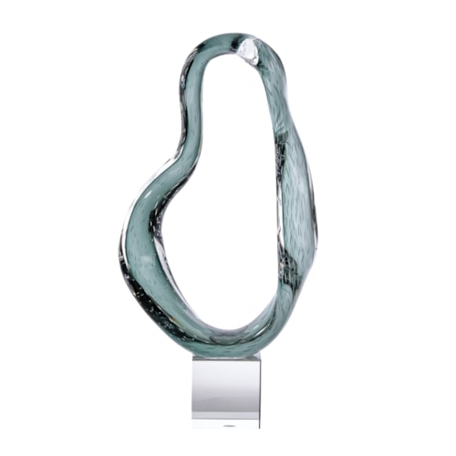 Viridian Flux Sculpture on Crystal II