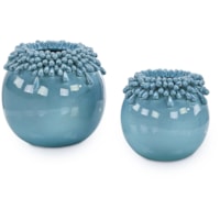 Brigid Vases, Set of 2 Blue