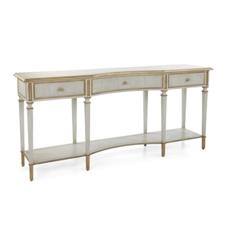 3-Drawer Console Table w/Soft-Close Drawers