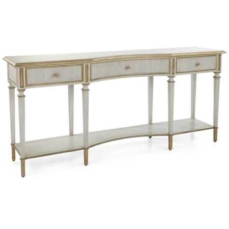3-Drawer Console Table w/Soft-Close Drawers