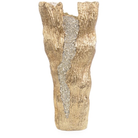 Cascade Vase, Large Brass