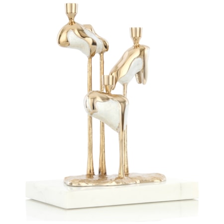 Molten Cascade Candleholders