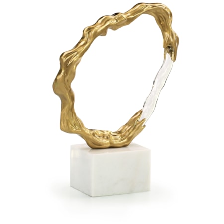 Metallic Ice Sculpture, Small Brass