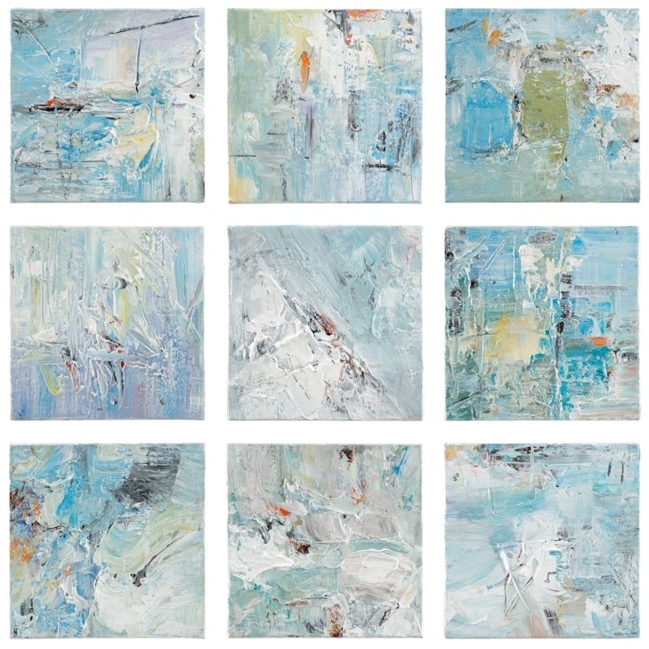 John-Richard Mirrors & Wall Decor Tony Fey's Splash of Color Set 9 (J-S)