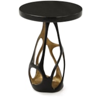 Nexus Modern Bronze Sculptural Side Table