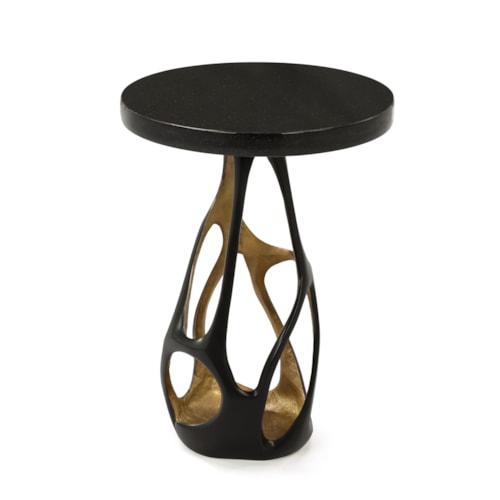 Nexus Modern Bronze Sculptural Side Table