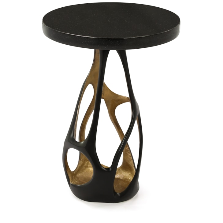 John-Richard Furniture Modern Bronze Sculptural Side Table