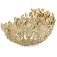 Plume Bowl, Large Brass