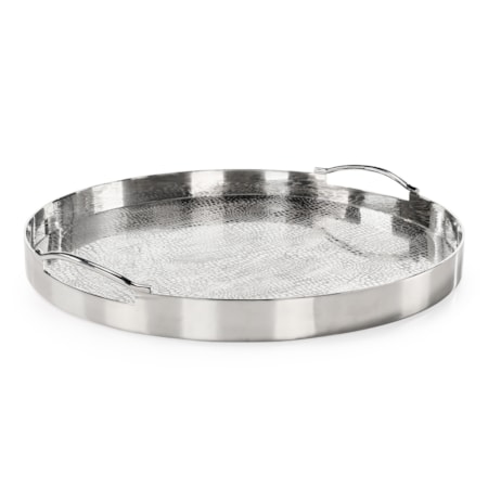 Silver Serpent Tray, Large Round