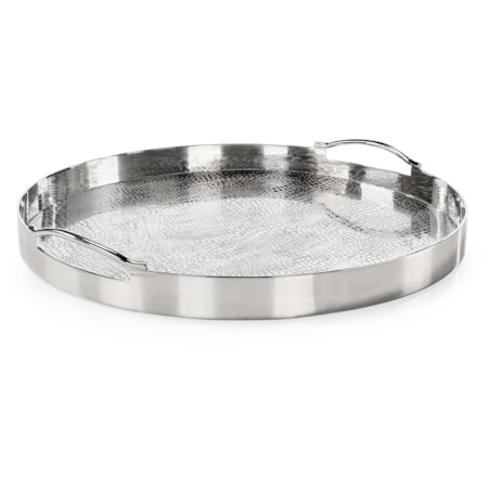 Silver Serpent Tray, Large Round