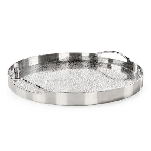 Silver Serpent Tray, Large Round