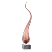 Wisping Smoke Sculpture on Crystal, Large