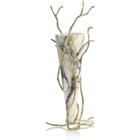Overgrown Glass Vase, White