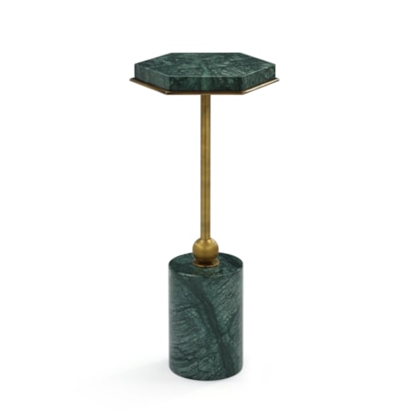 Verde Alpi Green Marble Martini Table