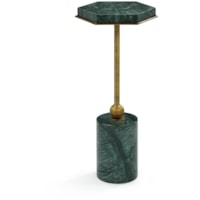 Modern Verde Alpi Green Marble Martini Table