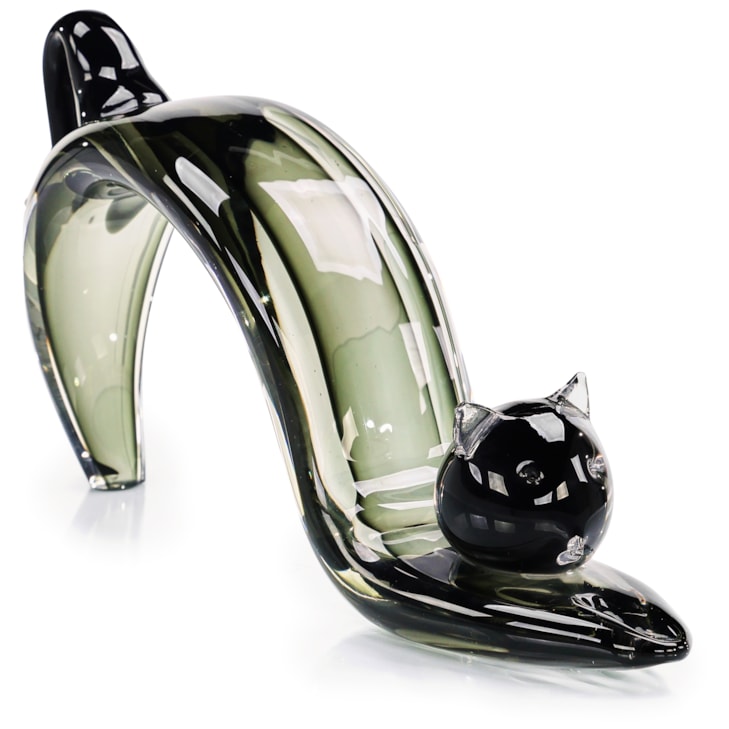 John-Richard Accessories & Botanicals Stretching Cat Sculpture