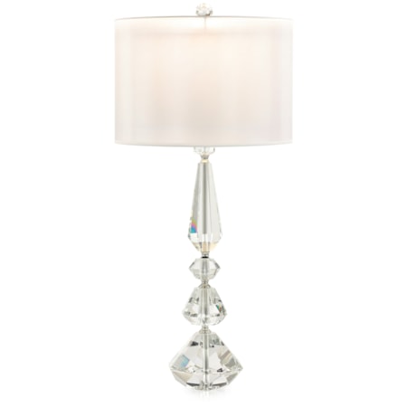 Balustered Crystal Table Lamp